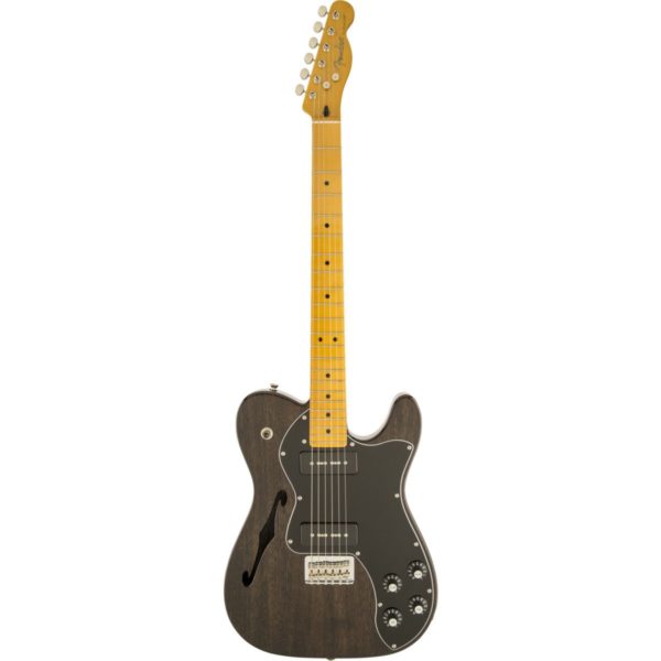Fender Modern Player Telecaster Thinline Deluxe Transparent Black