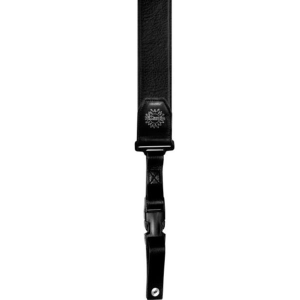 DiMarzio Luxury Leather ClipLock Strap 2 Inch Black DD2425B