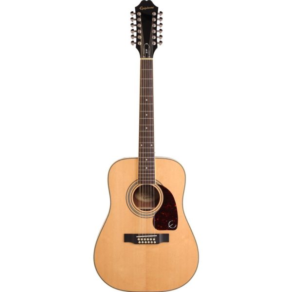 Epiphone DR-212 Natural Chrome Hardware