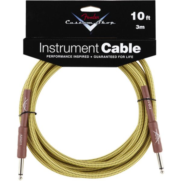 Fender Custom Shop 10' Instrument Cable Tweed